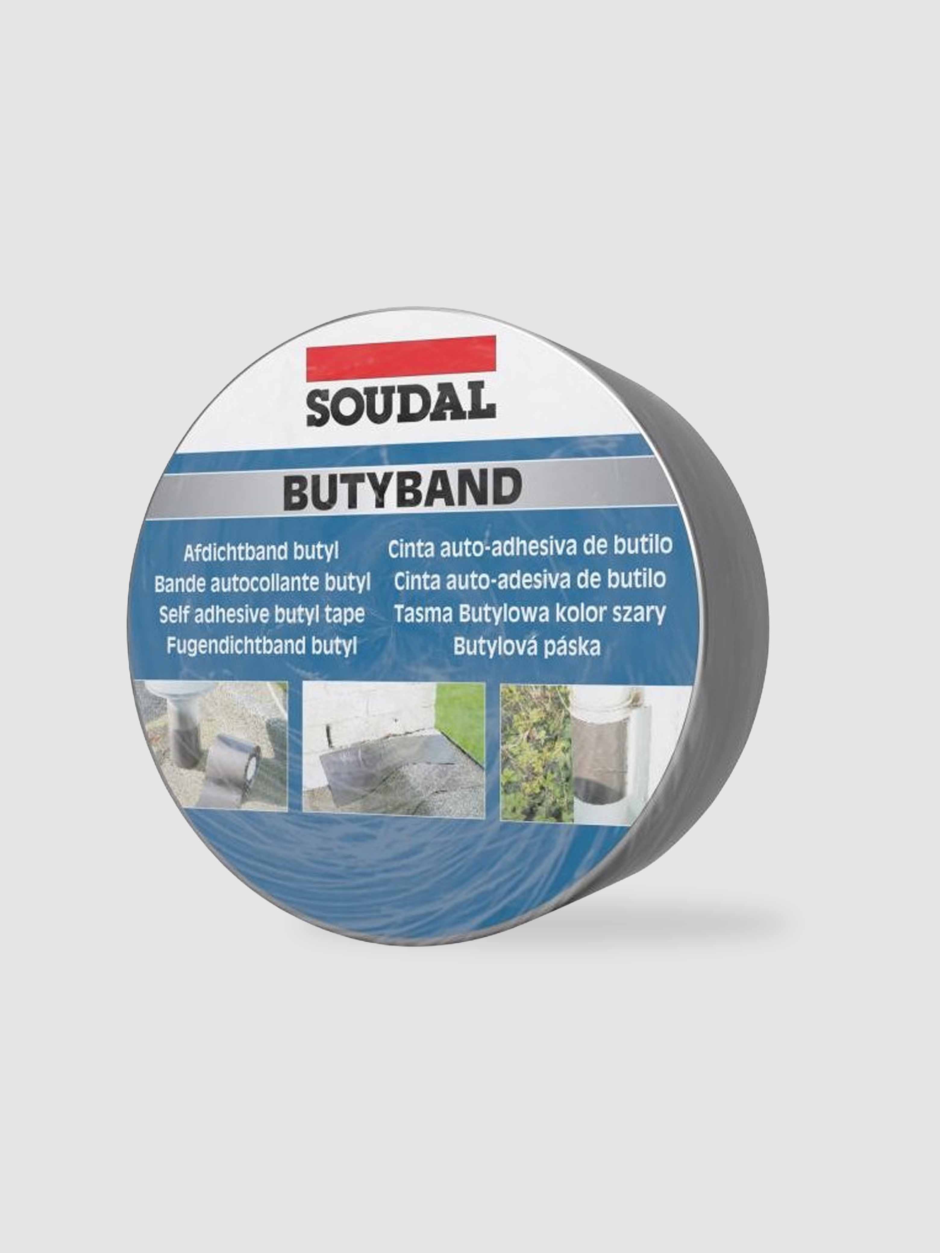 Butyband Aluminio 10 Cm X 10 M Soudal