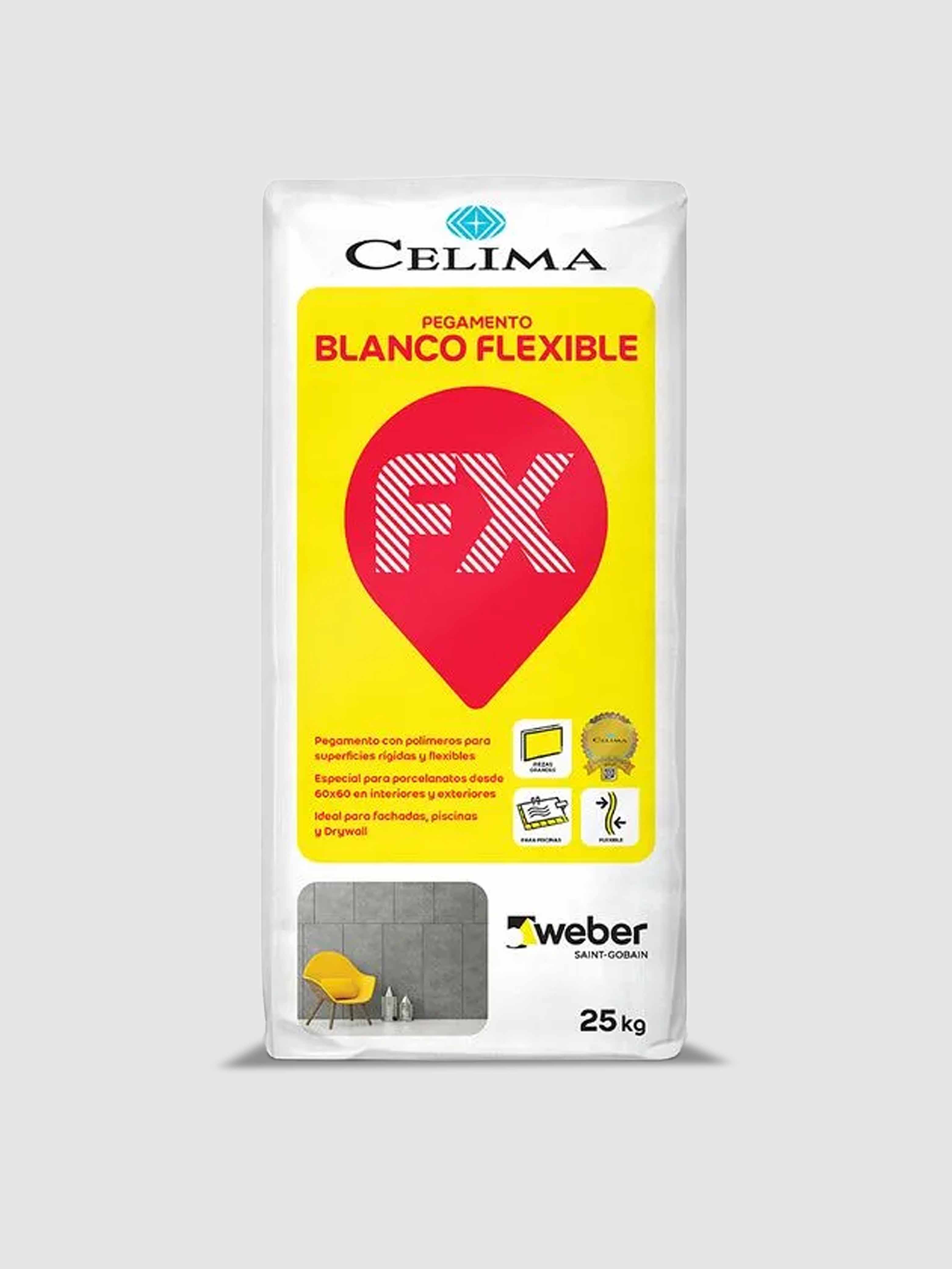 PEGAMENTO BLANCO FLEXIBLE CELIMA WEBER